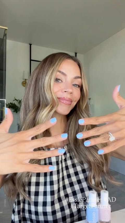 Instagram post by @dthompsy for essie. Caption reads: #AD #EssiePartner Nothing feels more put together....