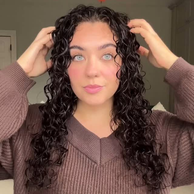 Instagram post by @sophiemariecurly for Mark Hill Hair. Caption reads: Curly hair routine ❤️‍🔥 trust the process

I....