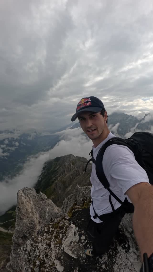 Instagram post by @maxhitzig for adidas TERREX. Caption reads: Took the long way today and explored the....