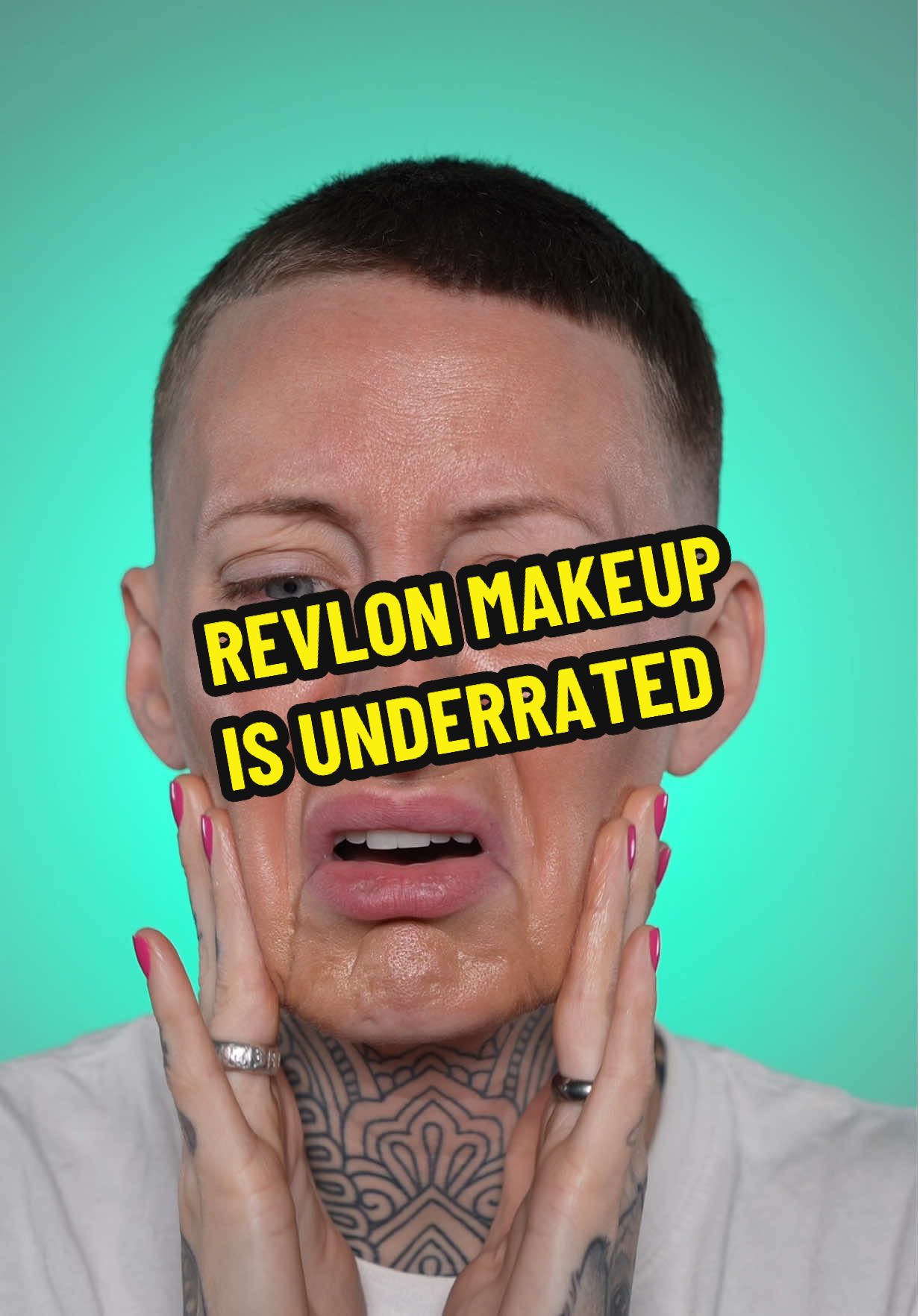 TikTok post by @oliviaolfactory for Revlon. Caption reads: @Revlon Cosmetics is severely under hyped and I....
