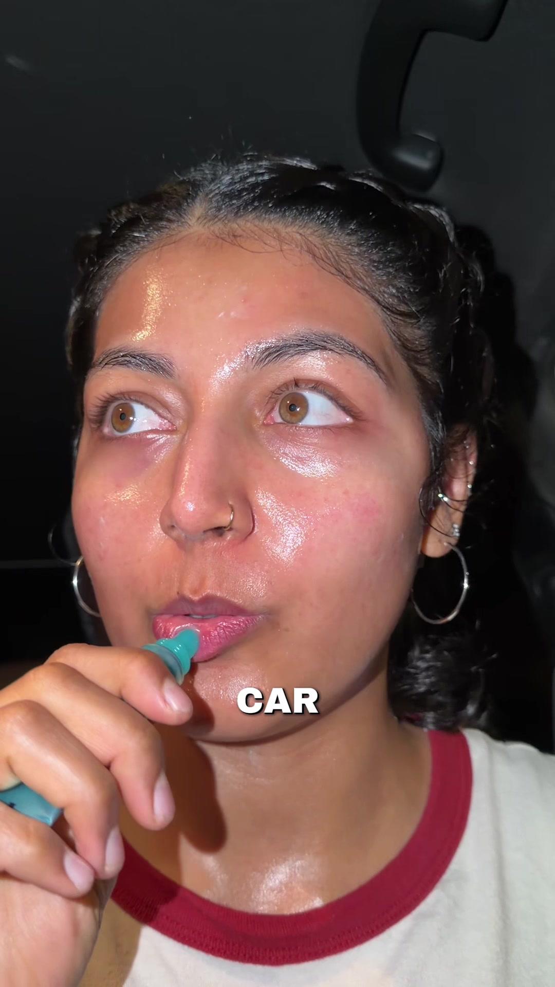 TikTok post by @syeda21ali for ANUA Skincare KR. Caption reads: I’m over summer Lip balm from @anua_global....
