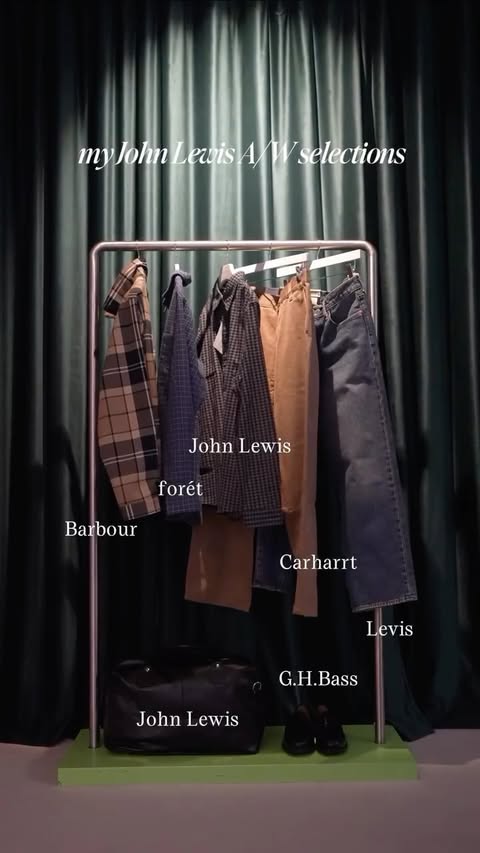 Instagram post by @manindersachdeva for John Lewis & Partners. Caption reads: AD | Consider this my official return to layers 🍂....