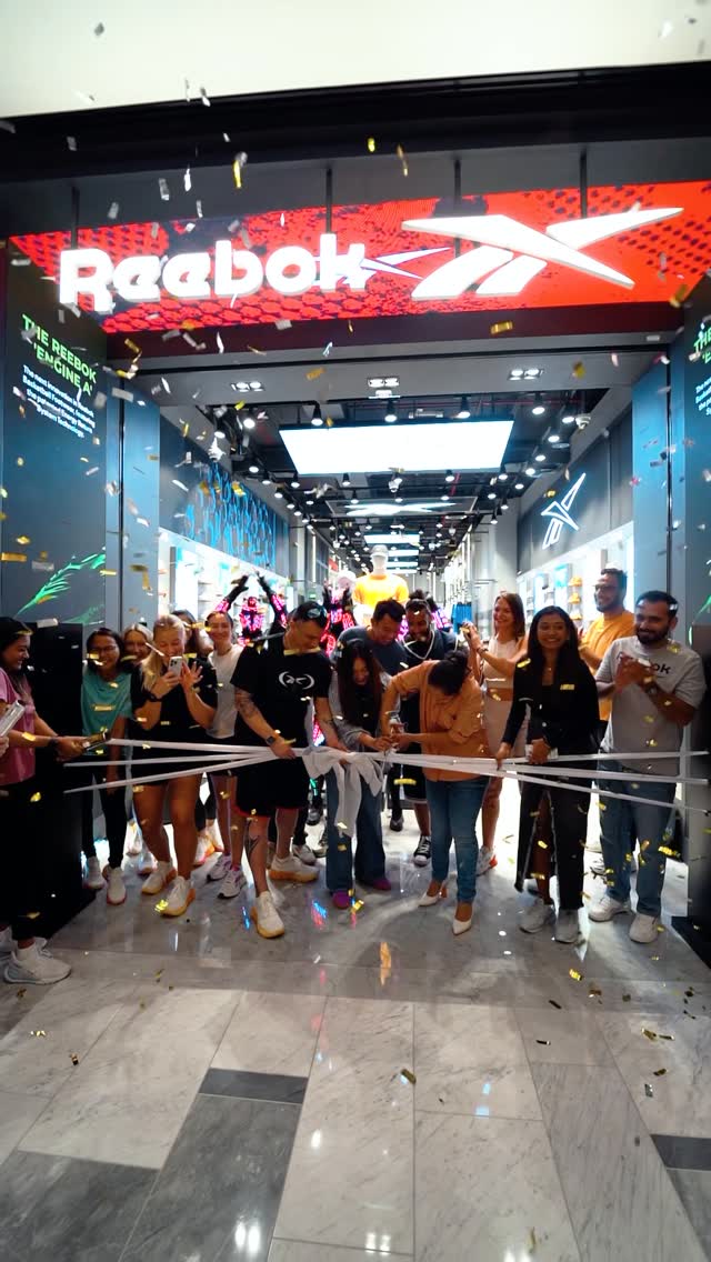 Instagram post by @thegalleriauae for Reebok Middle East & N.Africa. Caption reads: @reebokmena has officially arrived #AtTheGalleria!....