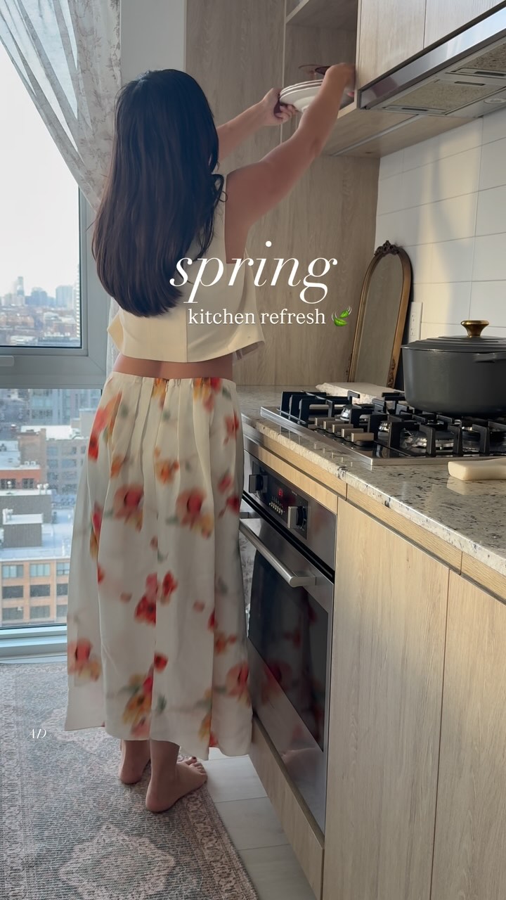 Instagram post by @cassandranoelhome for Marshalls. Caption reads: a little refresh just in time for spring thanks to....
