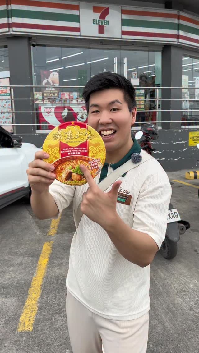Instagram post by @winsfoodtrips for 7-Eleven. Caption reads: Have you tried this best selling Taiwan instant....