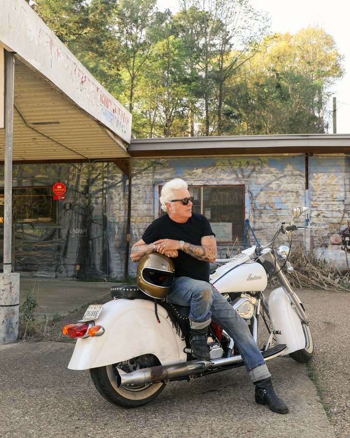 Instagram post by @thedalewatson for Biltwell. Caption reads: Dale’s always rockin’ @biltwell Gringo Helmet when....