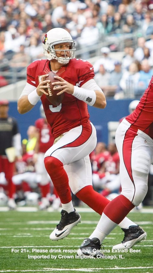 Instagram post by @carsonpalmer3 for Whistle. Caption reads: [...] #LinkInBio to see more w/ @coronausa &....