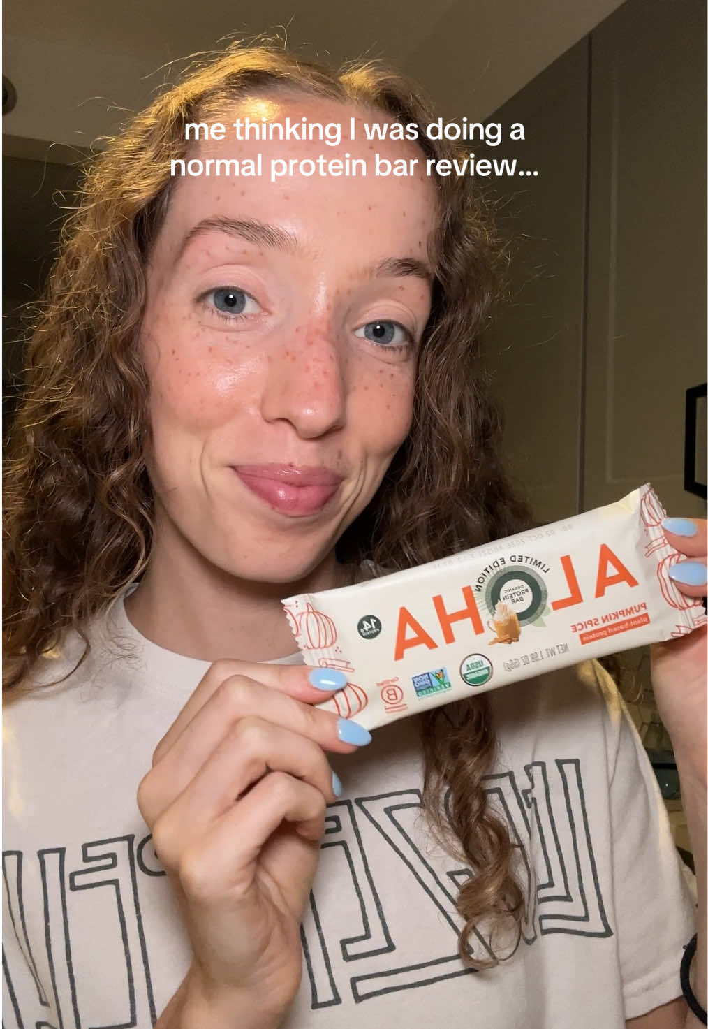 TikTok post by @samgbrady for ALOHA. Caption reads: [...] SHOCKED so I had to put you guys on 🎃@ALOHA....