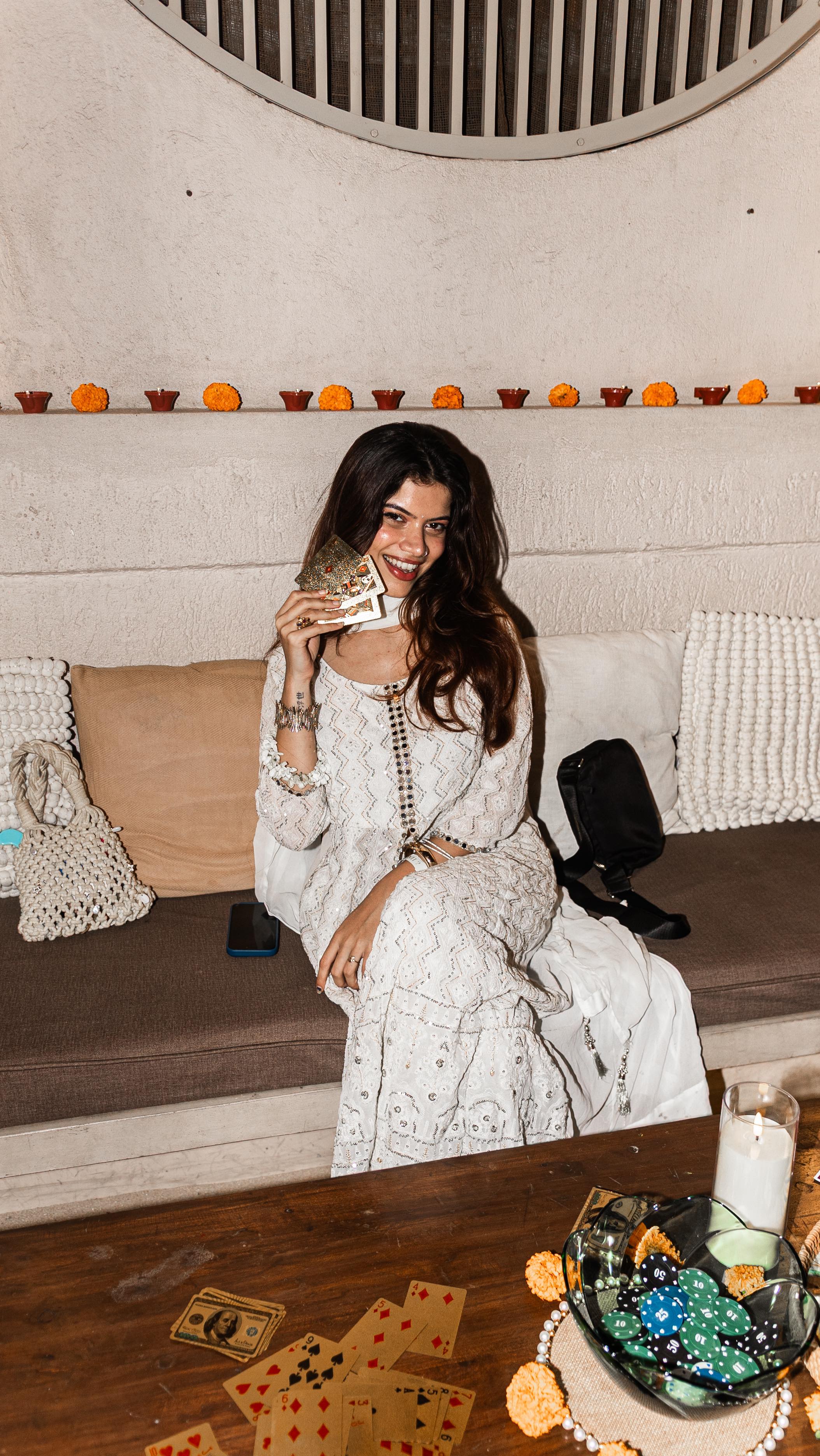 Instagram post by @saaaaanikaaaaa for Tata CLiQ. Caption reads: CLiQ wali Diwali hit harder than a....