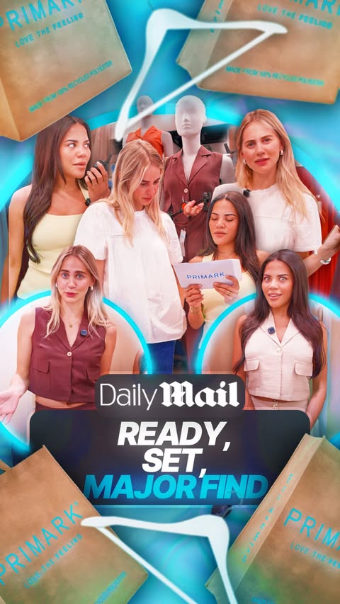 Instagram post by @dailymailuk for Primark. Caption reads: [...] Finale ⚡️. Mimi and Kaylee are back at....