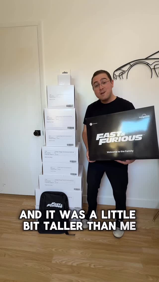 Instagram post by @keystothejungle for Fanhome. Caption reads: Announcing my first (mini) car build, thanks to....