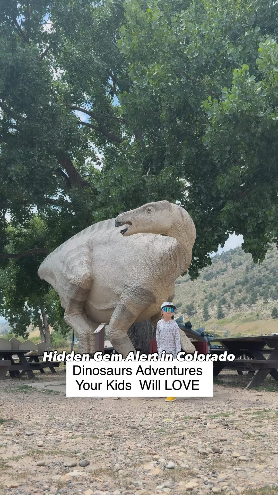 Instagram post by @littleradadventure for YoColorado. Caption reads: [...] too! We stayed cool and protected in....