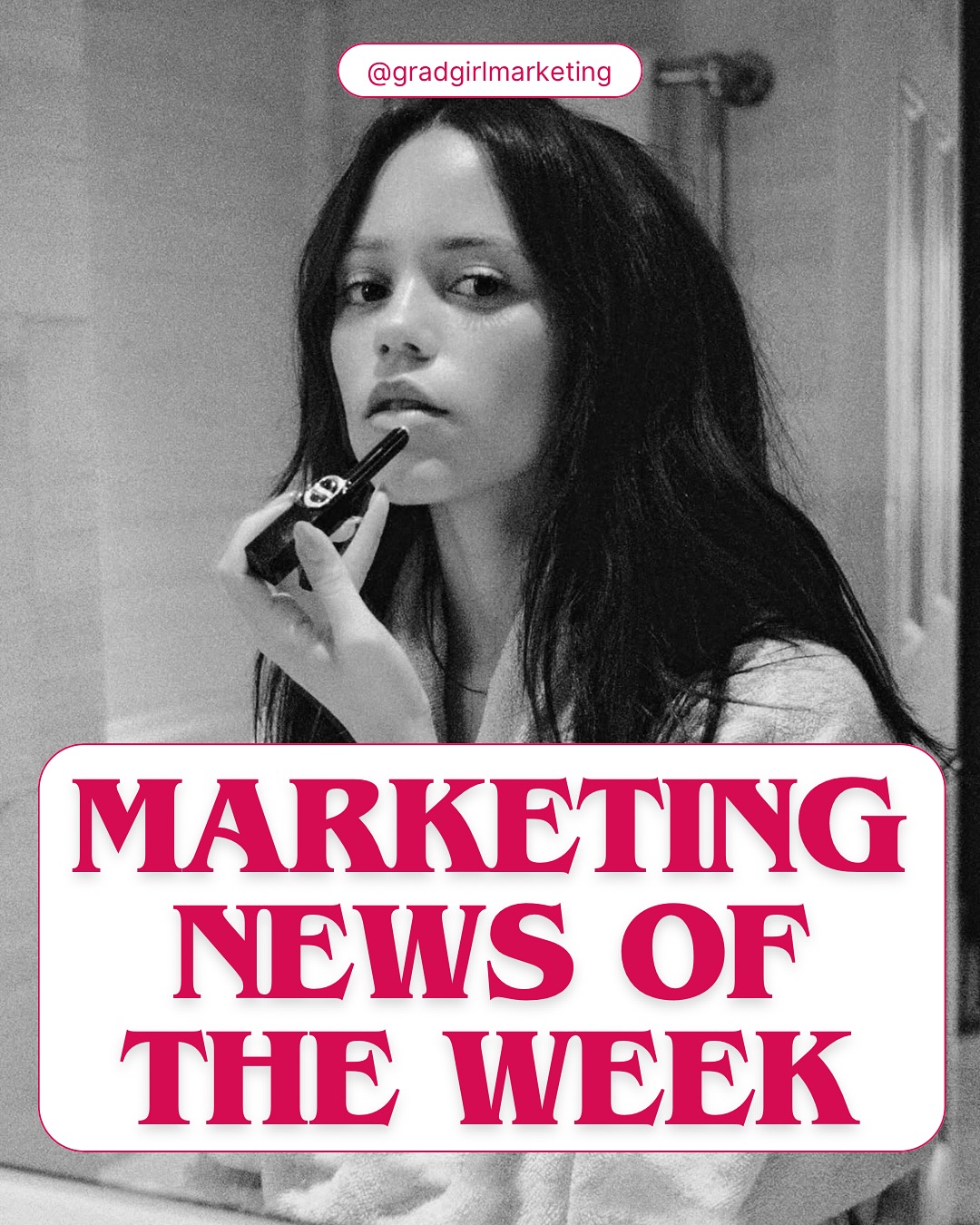 Instagram post by @gradgirlmarketing for Hello Kitty. Caption reads: From the iconic menu from @patricktabeauty,....