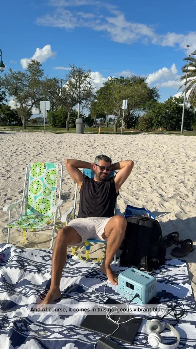 Instagram post by @kilic_usastyle for BLUETTI. Caption reads: Power your adventures anywhere. The BLUETTI Elite....