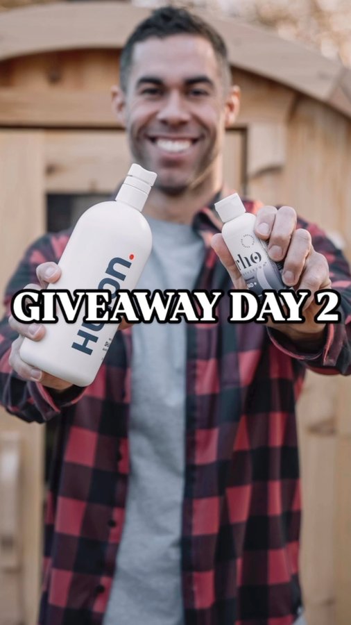 Instagram post by @cameronahouse for Rho Nutrition. Caption reads: [...] with @sisu_sauna @usehuron & @rhonutrition....