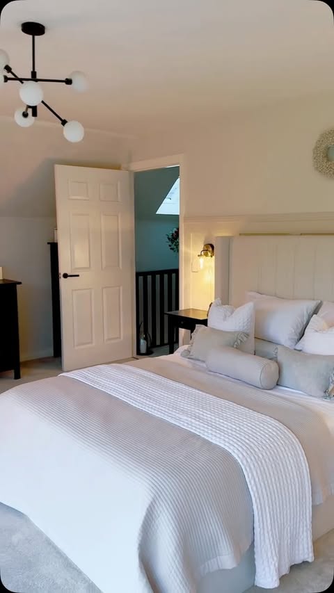 Instagram post by @countrylifeat71 for B&Q. Caption reads: Finally banished the grey from the bedroom, seeing....