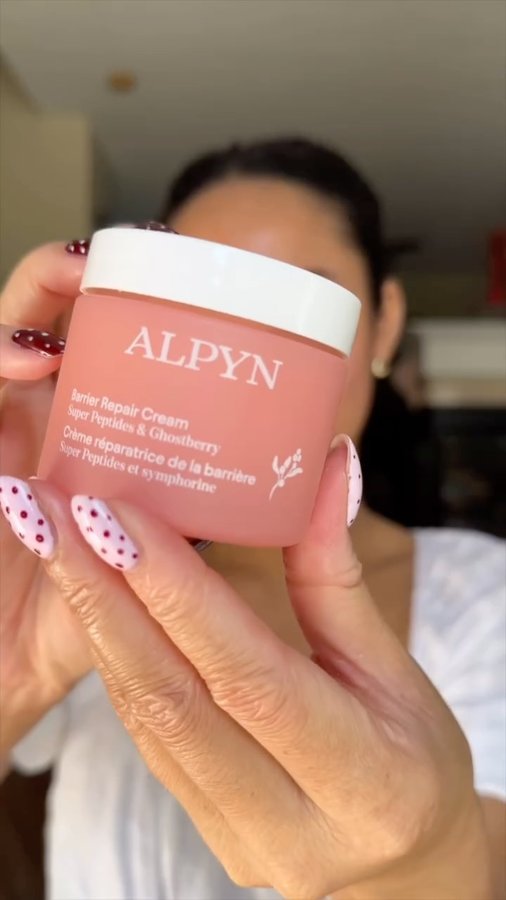 Instagram post by @jadajonesss for Alpyn Beauty. Caption reads: you guys know how much I rave about @alpynbeauty’s....