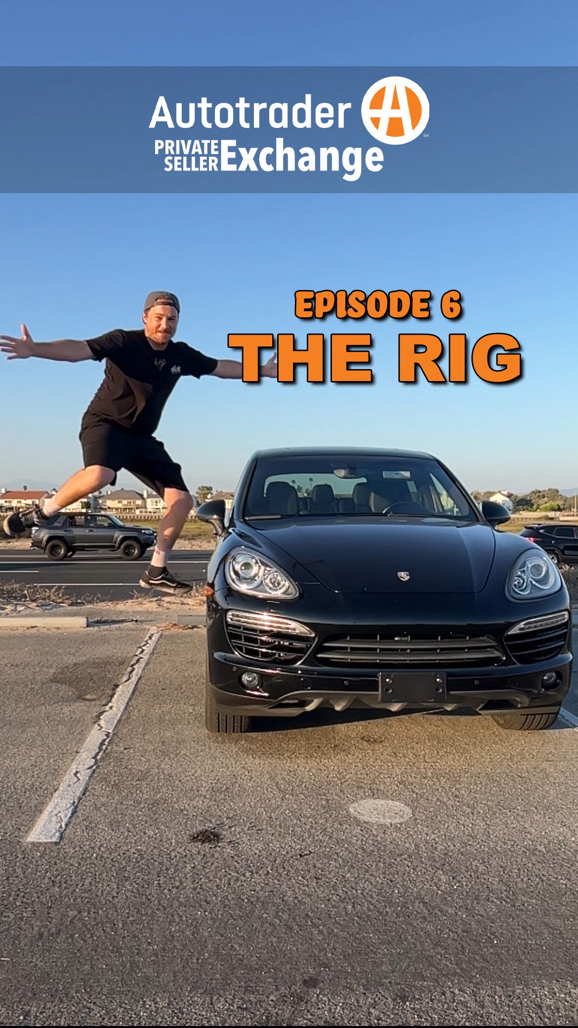 Instagram post by @typicalstevenn for Autotrader. Caption reads: THE RIG‼️EP6 - Car Buying w/ Private Seller....