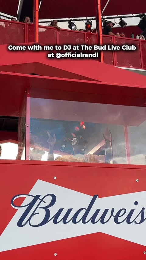 Instagram post by @raksu_j for Budweiser. Caption reads: [...] out and DJing at The Bud Live Club....