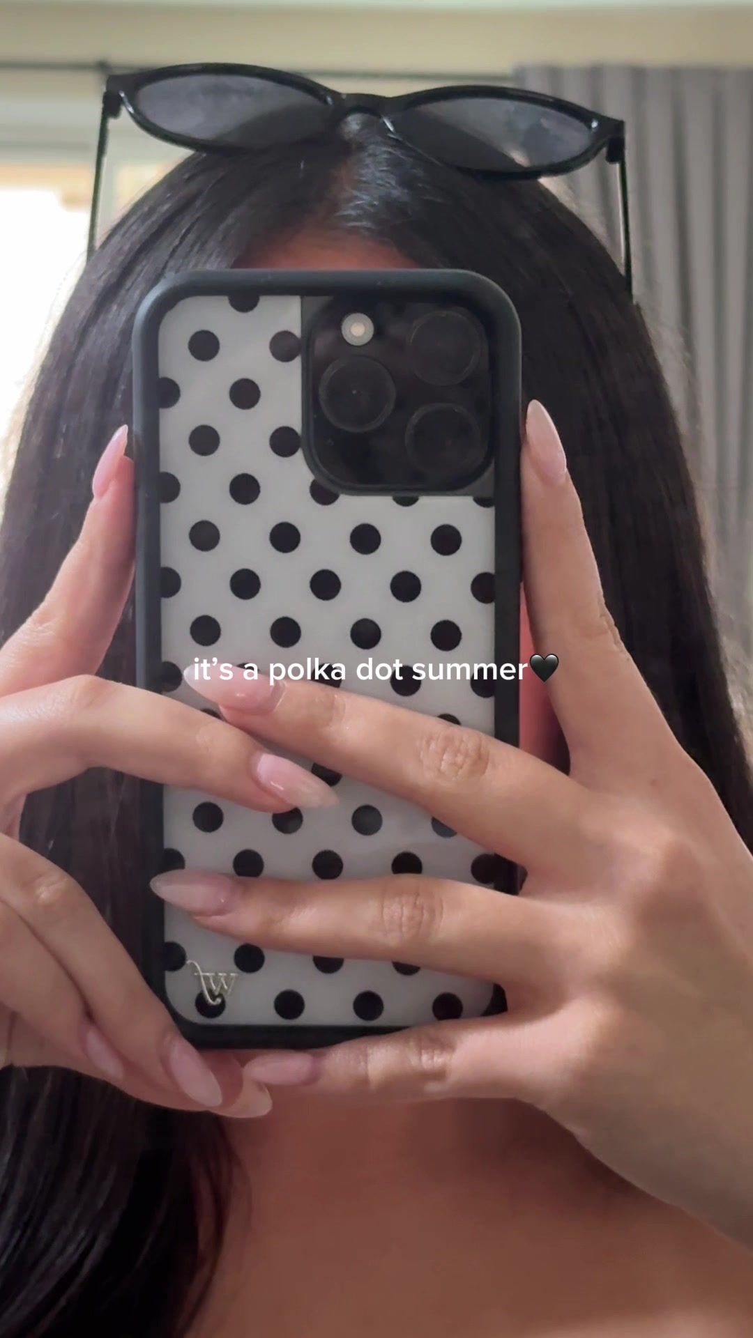 TikTok post by @laryssakalayana for Wildflower Cases. Caption reads: the cutest phone case by the best! @Wildflower....