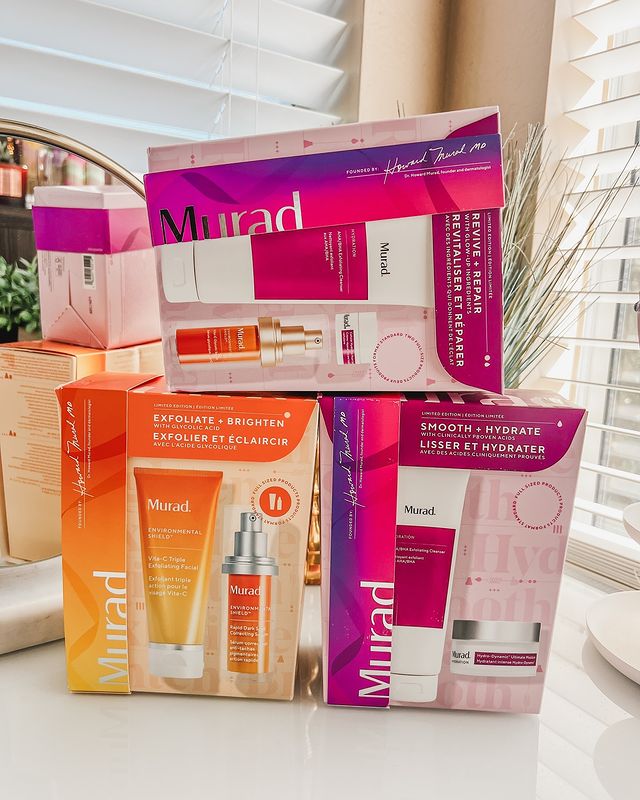 Instagram post by an influencer for Murad Skincare. Caption reads: [...] Proven Acids (Save $37) @muradskincare....