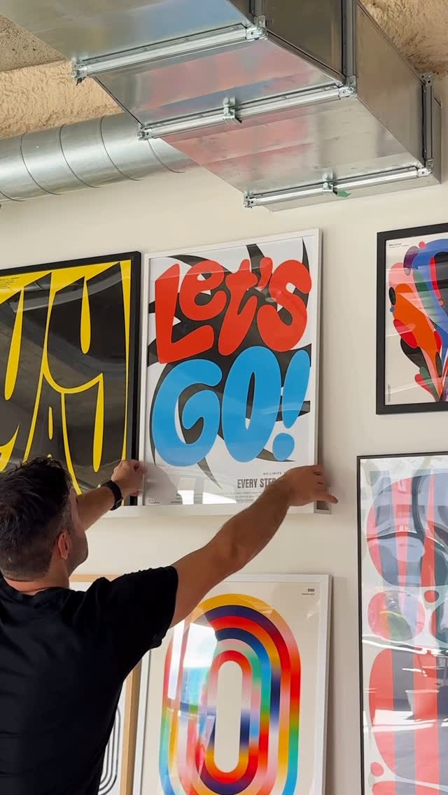 Instagram post by @posterlad for Kittl. Caption reads: LET’S GO! 🎉 What do you think of this new....