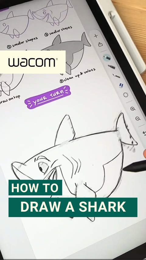 Instagram post by @mitchleeuwe for Wacom. Caption reads: [...] tutorial on Mitch’s YouTube channel! #Wacom....
