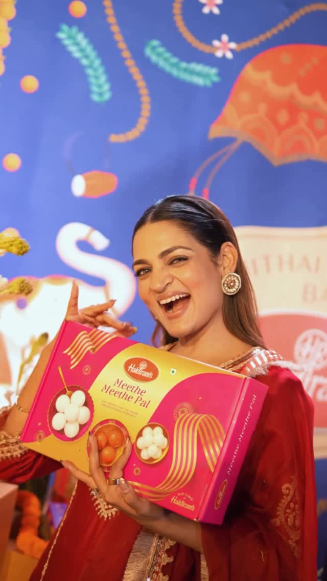 Instagram post by @supriyya_nnagpal for Haldiram's. Caption reads: [...] bhaji boxes from Haldiram’s outlets or....