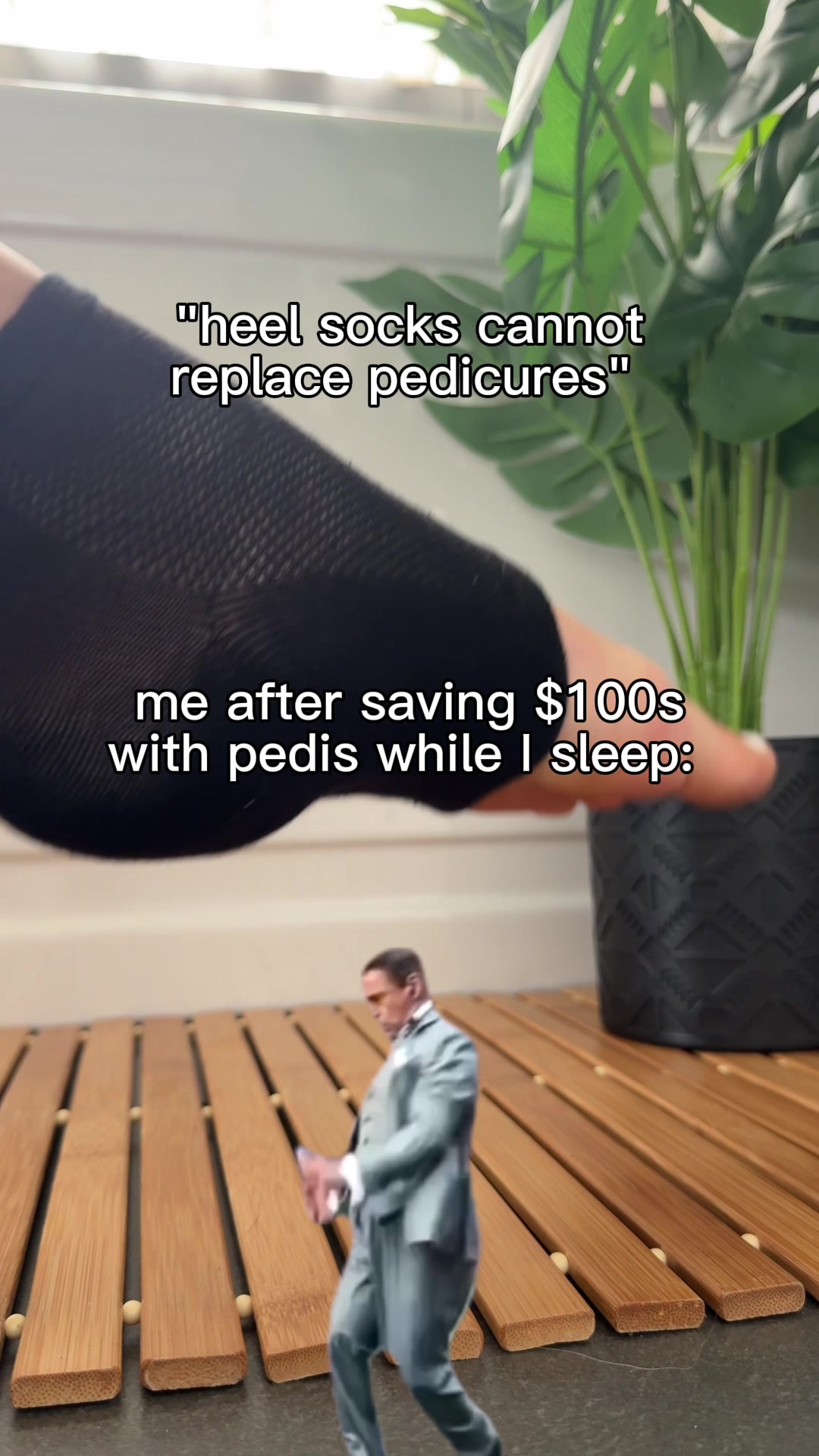 TikTok post by @healinghealsmama for Dr. Frederick's Original. Caption reads: [...] #heelsocks #dfopartner #drfredericksoriginal....