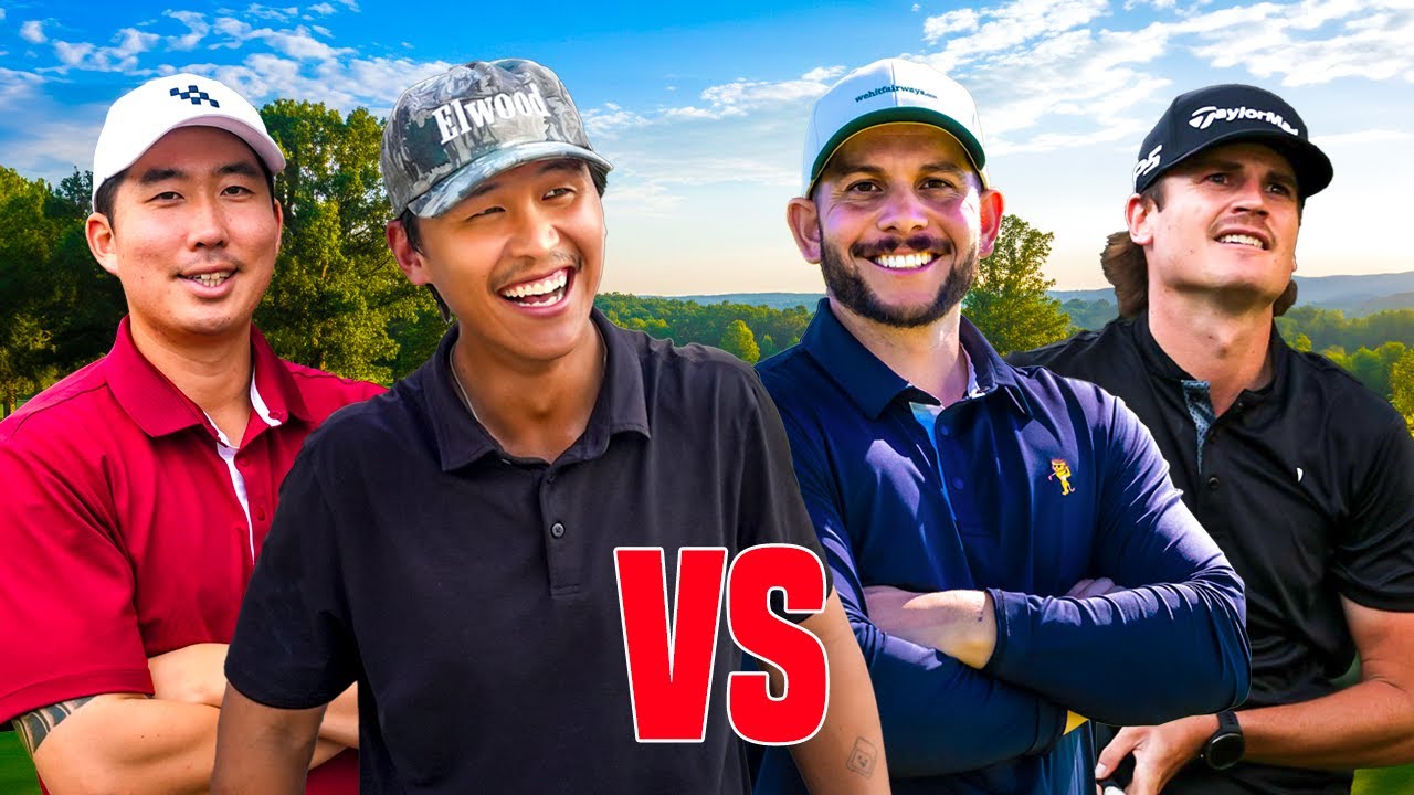 YouTube post by @LukeKwonGolf for Bombas. Caption reads: We played one of California’s TOP RANKED courses.