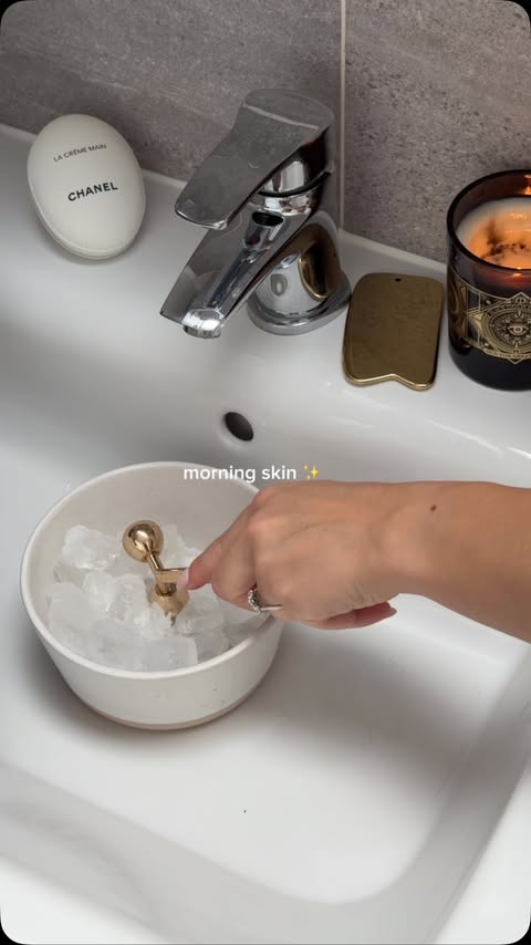 Instagram post by @withdanielle_ for narciso rodriguez. Caption reads: sunny morning skincare 🌞✨ Products used;....