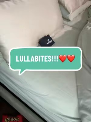 TikTok post by @authentically_alana3 for LullaBites. Caption reads: Unwind naturally. Sleep peacefully. #lullabites....