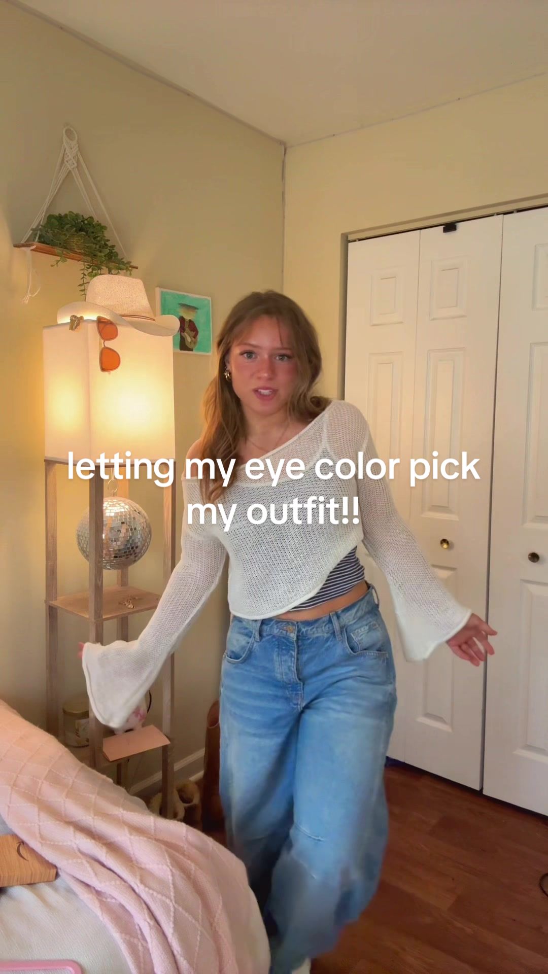 TikTok post by @kaylamarcelina for Free People. Caption reads: [...] outfit inspo:@Melody Miles and jeans ofc....