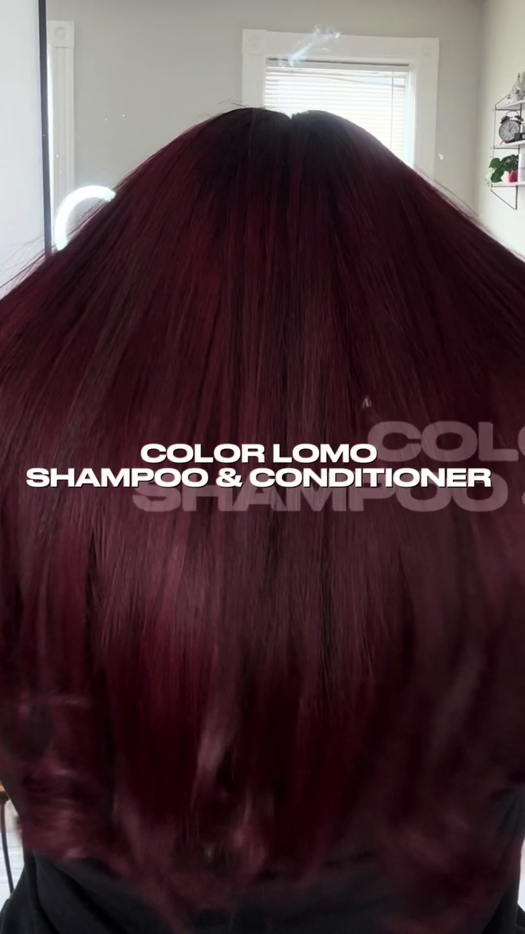 TikTok post by @slimdownwithyami for Colorlomo. Caption reads: Haircare day using @COLORLOMO color safe products....