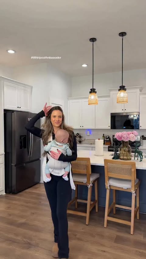 Instagram post by @jesssskinsey for Whirlpool. Caption reads: [...] current grocery hauls are no joke but....