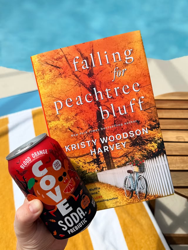 Instagram post by @beach.reading for Simon & Schuster Audio. Caption reads: Grab the cozy blanket, a pumpkin spice latte, and....