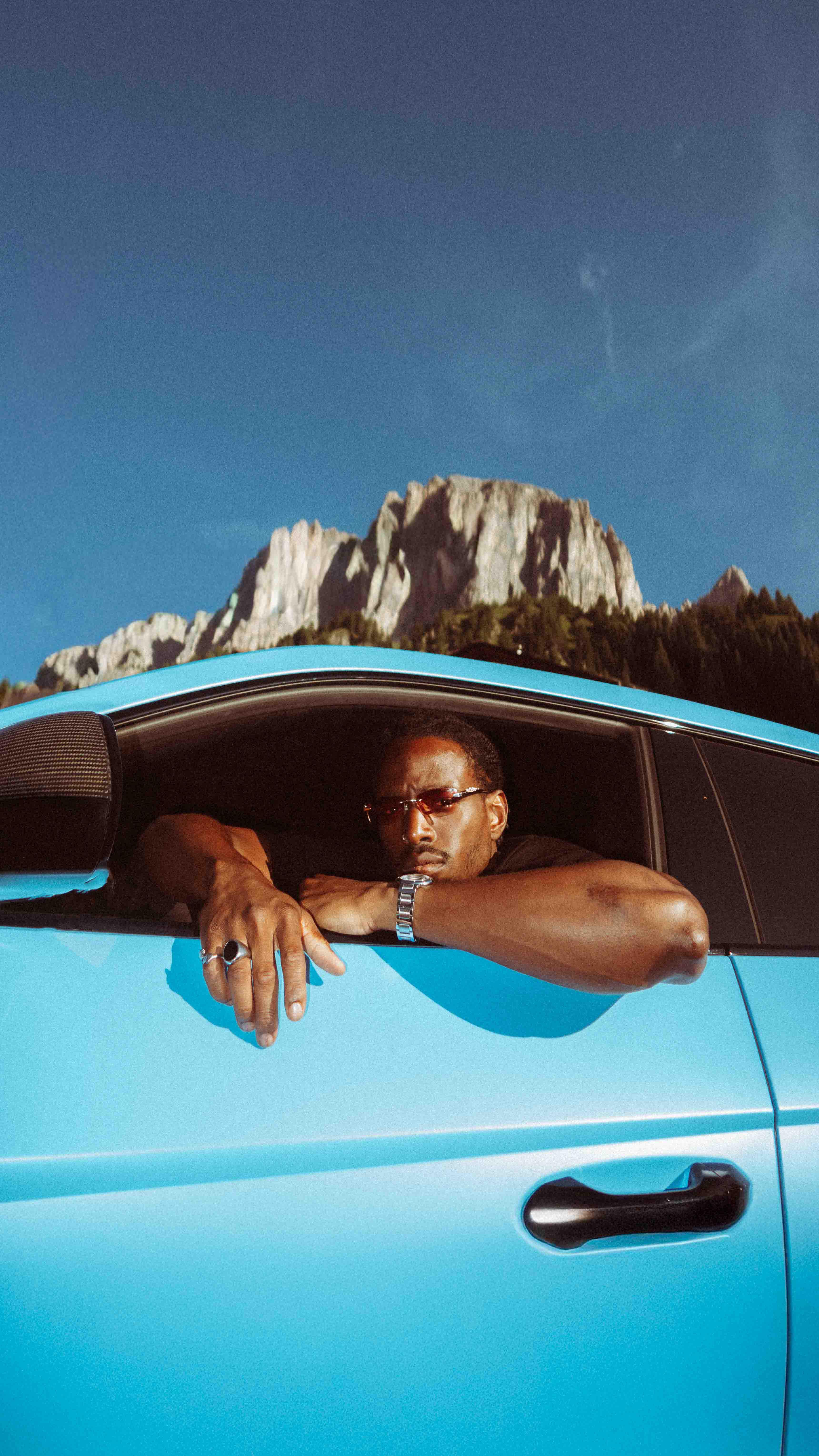 Instagram post by @karl_shakur for Lamborghini. Caption reads: Had the chance to shoot the 2025 Lamborghini Urus....