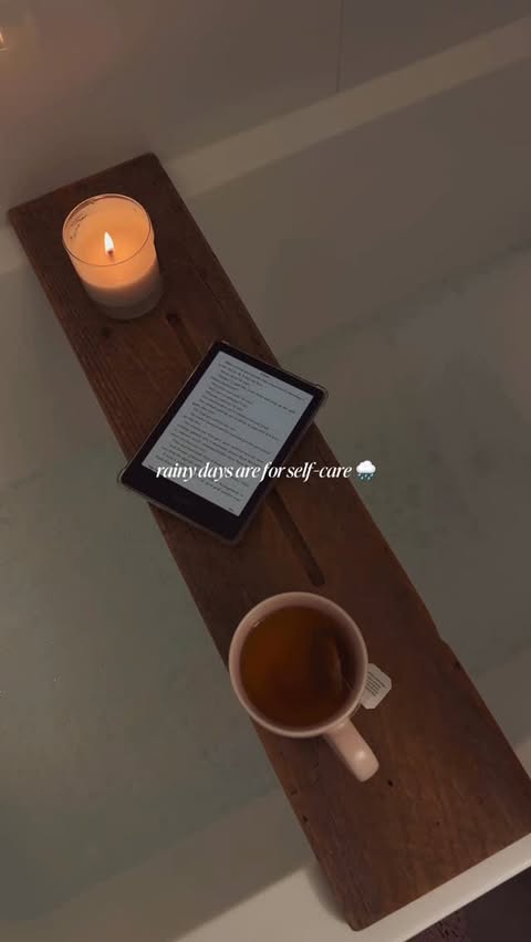 Instagram post by @mykenna for true Botanicals. Caption reads: love a slow evening 🌧️☕️ @truebotanicals....