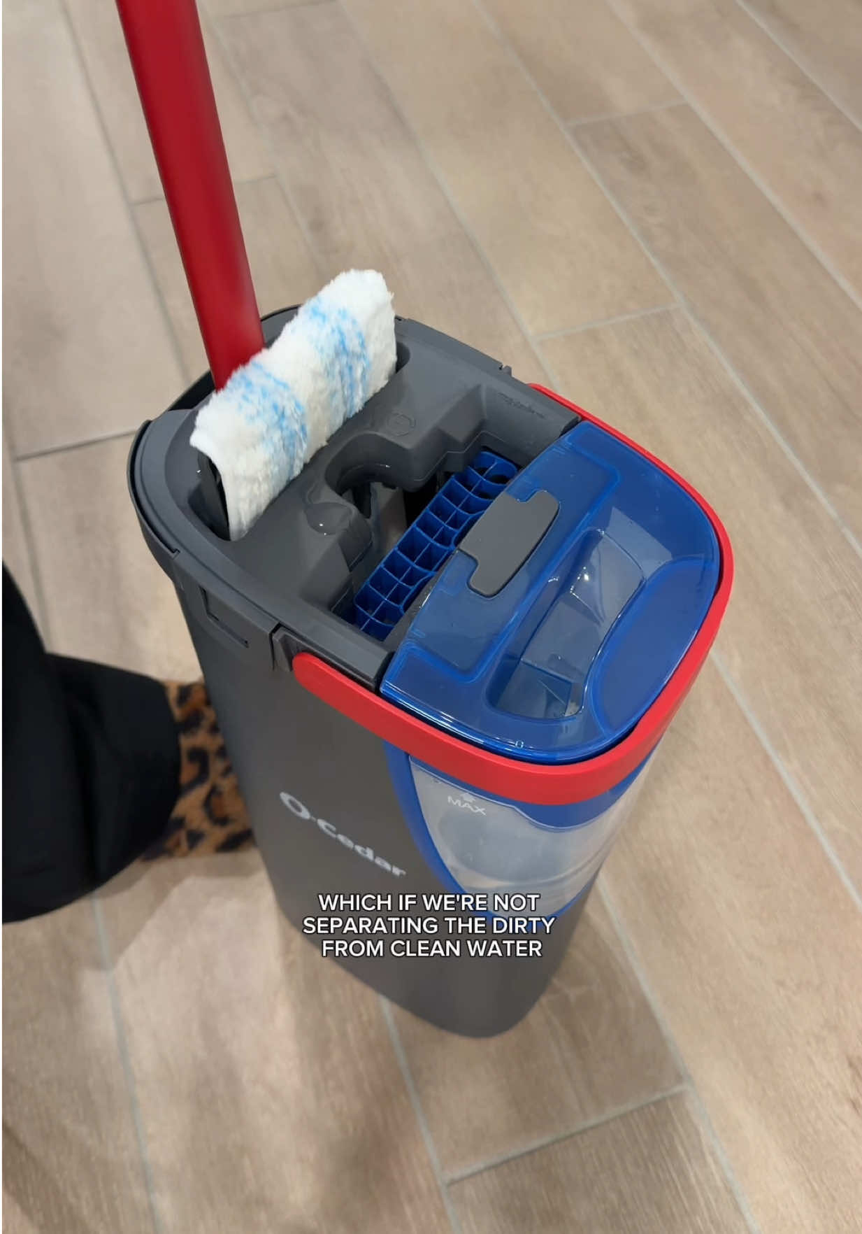 TikTok post by @daesharena for O-Cedar. Caption reads: [...] my home on a daily basis using @O-Cedar....