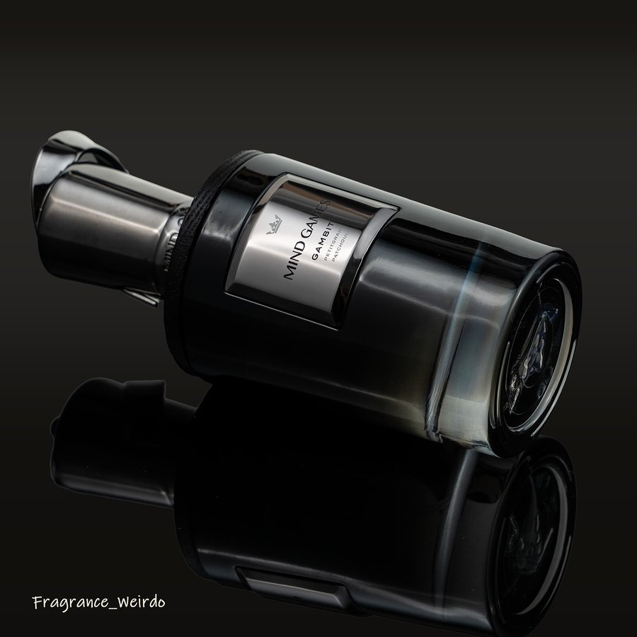 Instagram post by @fragrance_weirdo for Mind Games Fragrance. Caption reads: Another trot out for Gambit by @mindgamesfragrance....