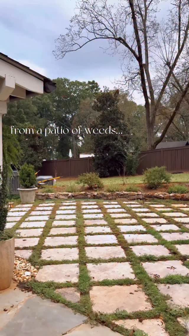 Instagram post by @addisonswonderland for Polywood. Caption reads: Patio COMPLETE… just in time for Fall 🍁 Since our....