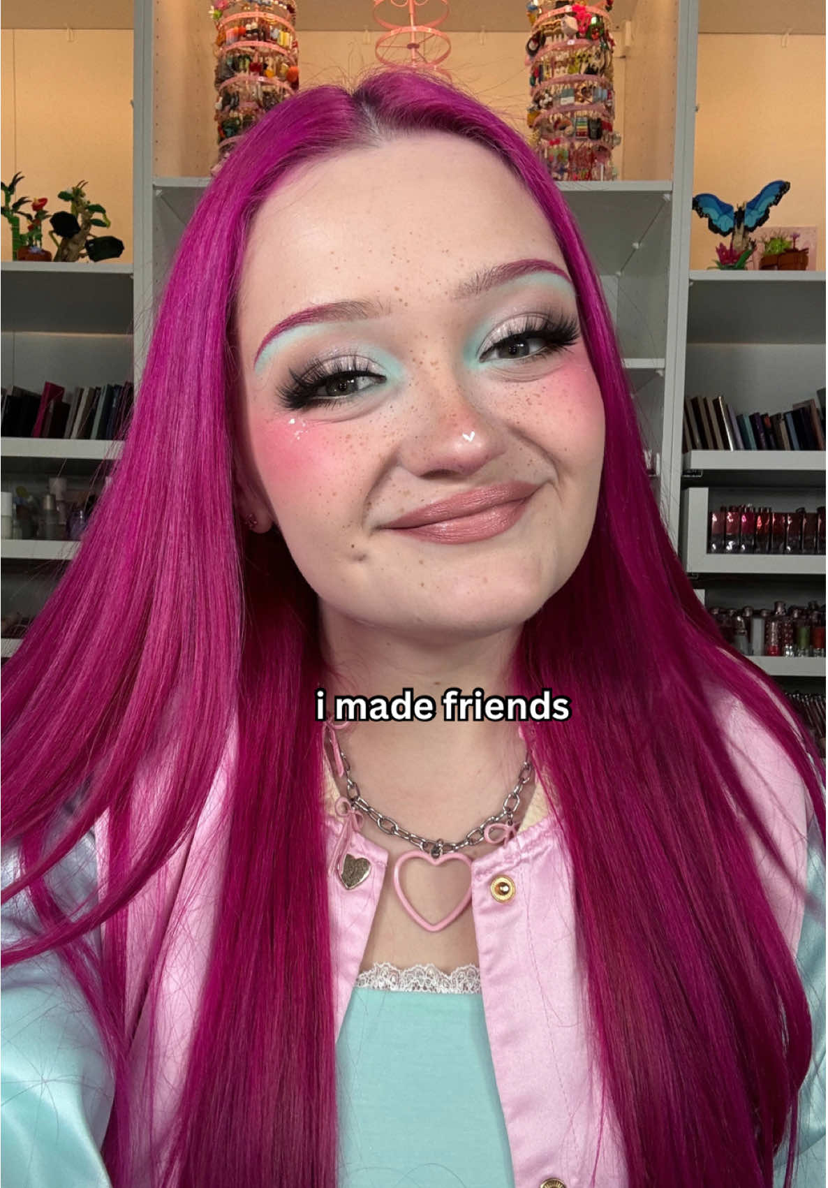 TikTok post by @linsmakeuplooks for Cocokind. Caption reads: [...] used: SKIN PREP @Caudalie vinoperfect serum....