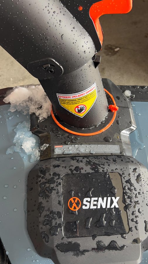 Instagram post by @youngutah for SENIX Tools. Caption reads: Snow day? No problem! ❄️ The @senixtools 40V....