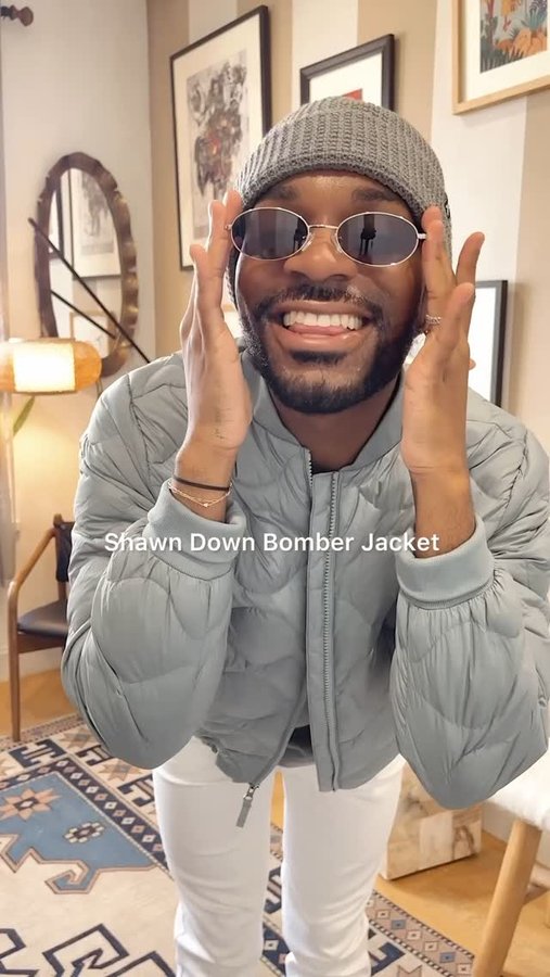 Instagram post by @moorehisstyle for Eddie Bauer. Caption reads: [...] chic and warm this Winter season in....