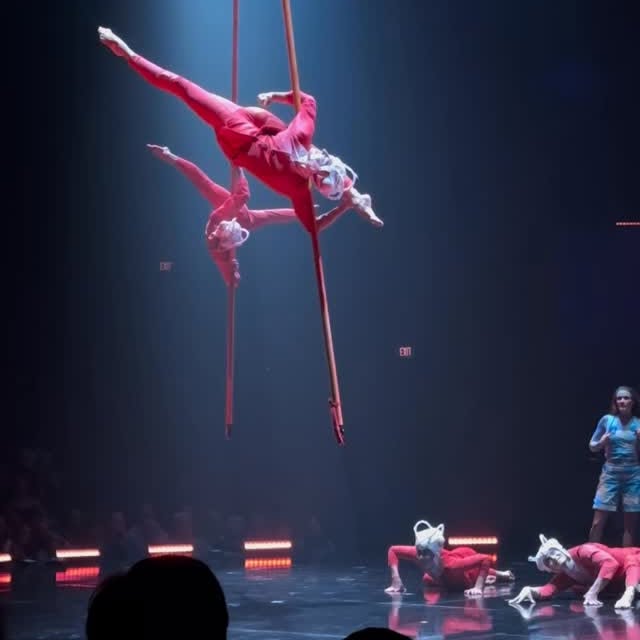 Instagram post by @yankamonomah for Cirque Du Soleil. Caption reads: A little piece of something I love 💫

#echo....