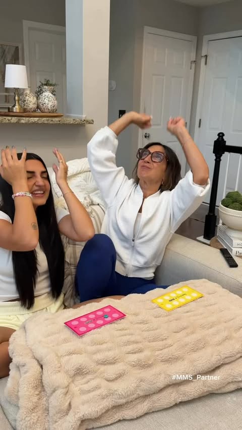 Instagram post by @abbidicenso for M&M’S. Caption reads: #MMS_Partner as if things couldn’t get more [...].