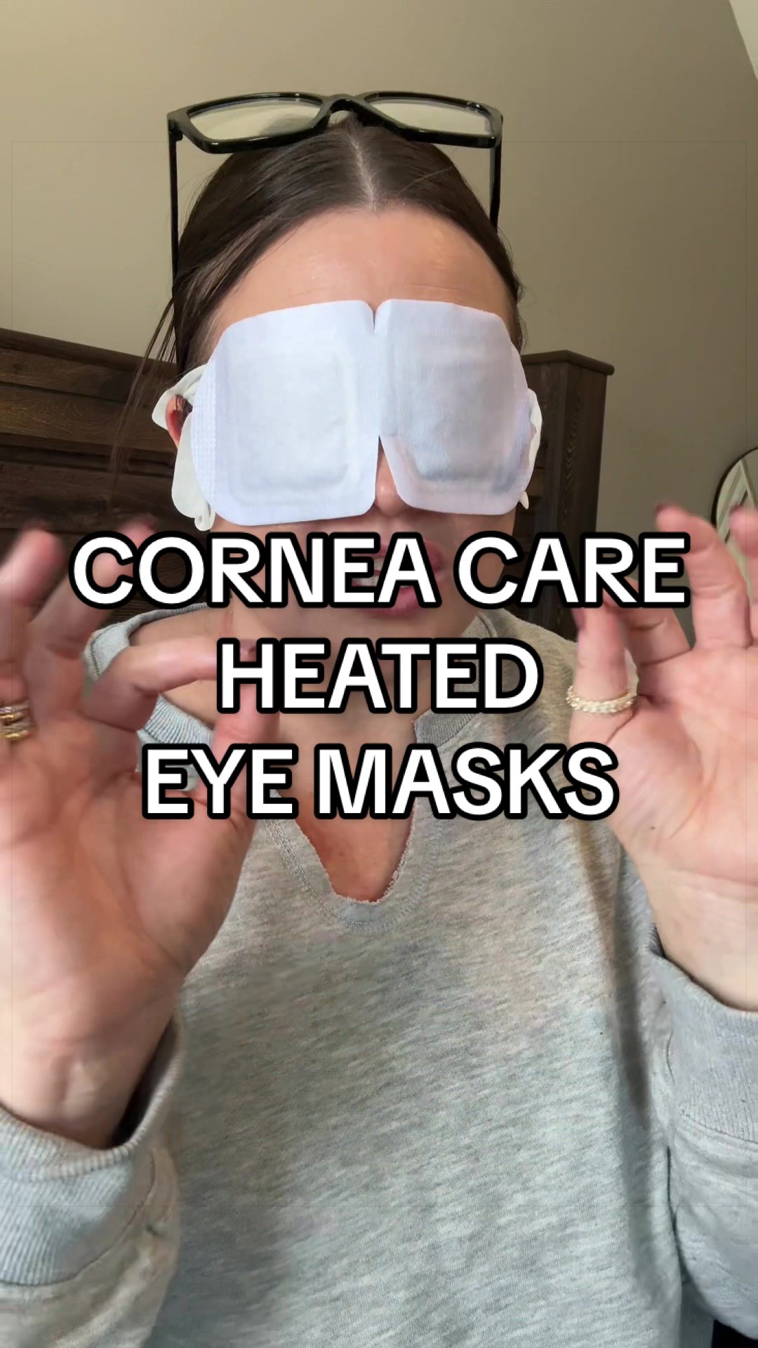 TikTok post by @megsfinds6 for CorneaCare. Caption reads: So relaxing @CorneaCare #dryeye #dryeyes #eyecare....