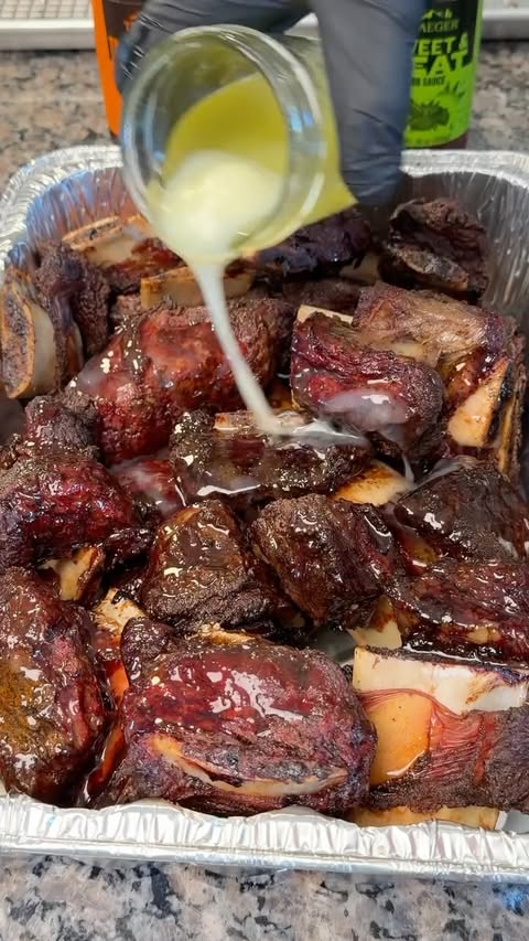 Instagram post by @letsplateitup for Traeger Grills. Caption reads: [...] is what BBQ season is all about.....