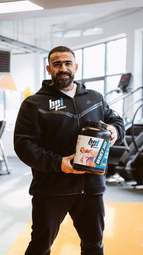 Instagram post by @ifbb_pro_kamal_elgargni for BPI Sports. Caption reads: [...] to anyone. Try to hold you back.....