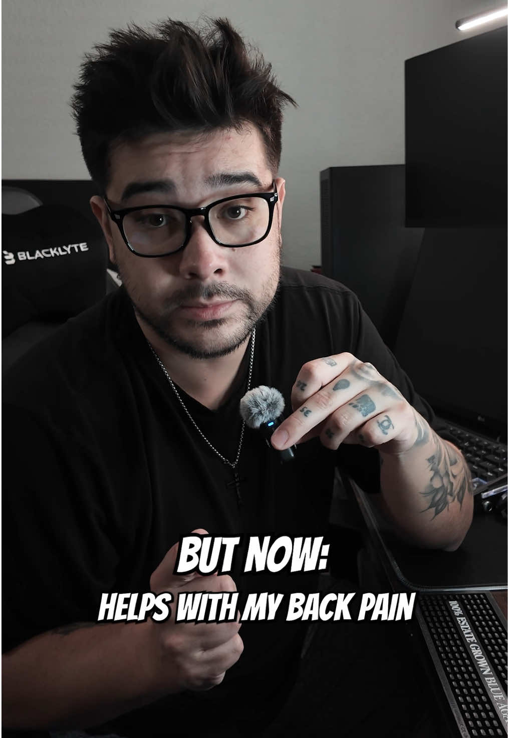 TikTok post by @teardroptv for Blacklyte. Caption reads: [...] back has never been more happy 🙏🏼....